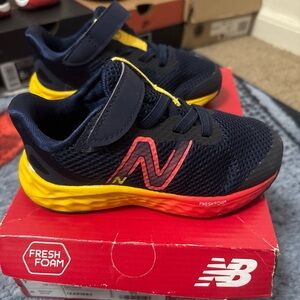 New Balance Kids' Navy and Red Sneakers